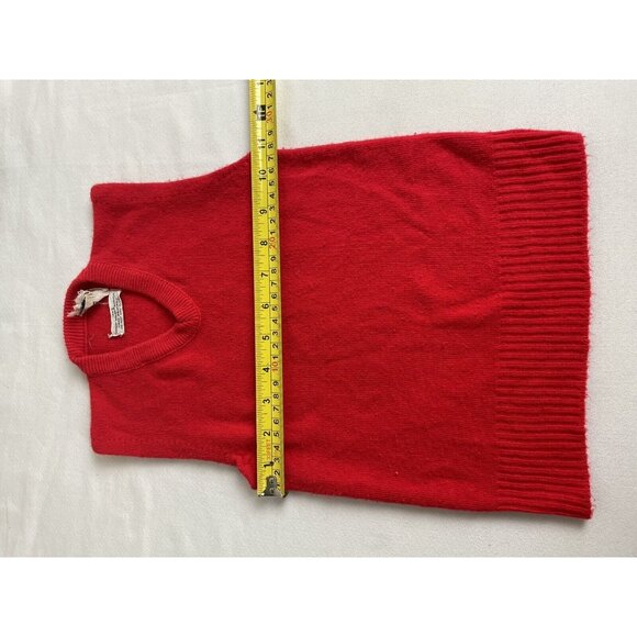Vintage 50s / 60s JCPenney Childs Sweater Vest Size 5-6 Red - Picture 5 of 7
